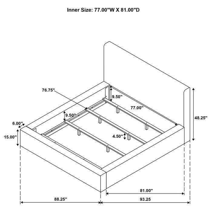 Rebecca Panel Bed