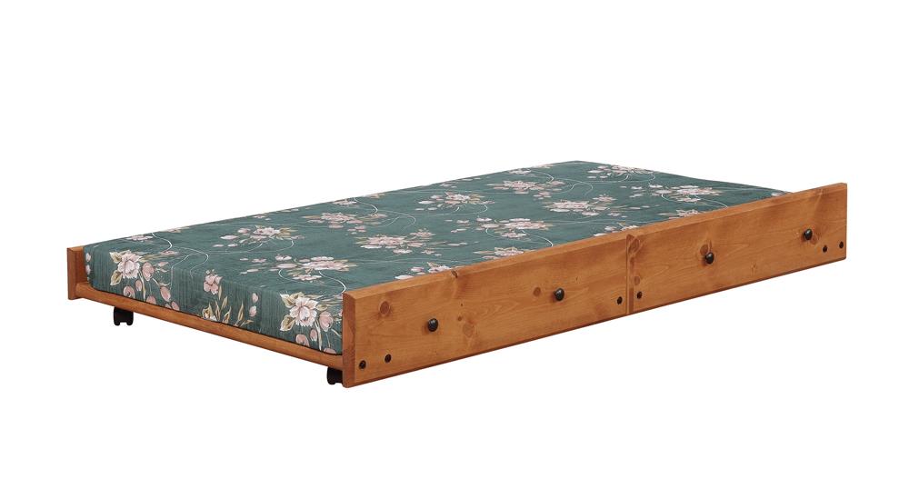 Wrangle Hill Trundle with Bunkie Mattress Amber Wash image