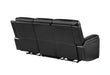 U8880 Black Leather Power Reclining Sofa