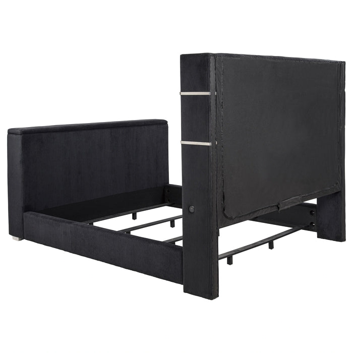 Tisdall Wingback TV Bed with Flame Visualizer