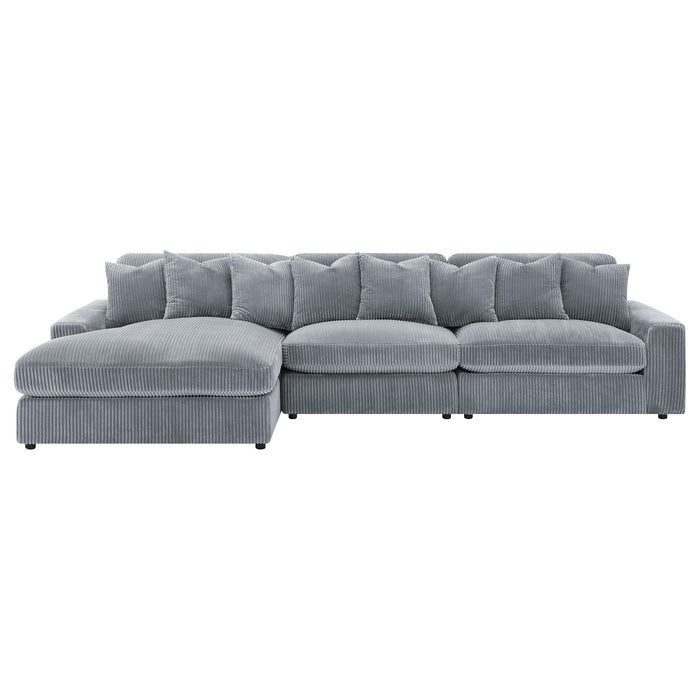 Blaine Upholstered Reversible Chaise Sectional Sofa