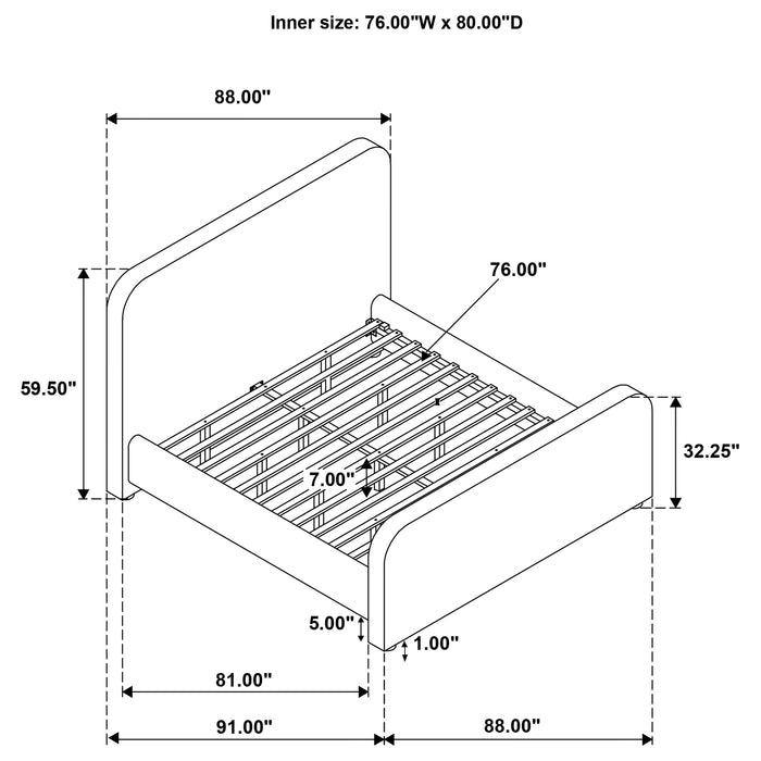 Wren Panel Platform Bed