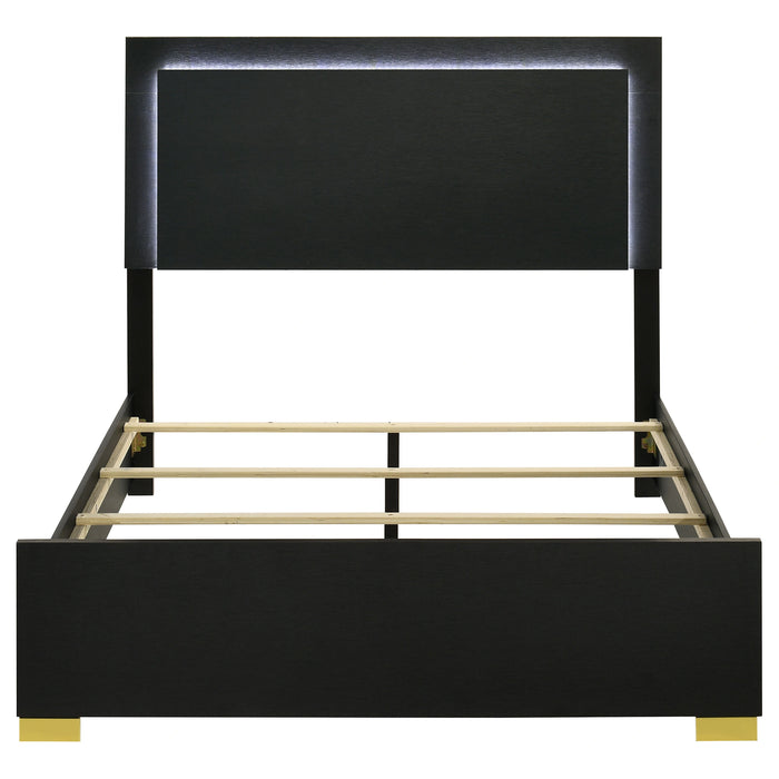 Marceline Panel Bed with LED Lighting