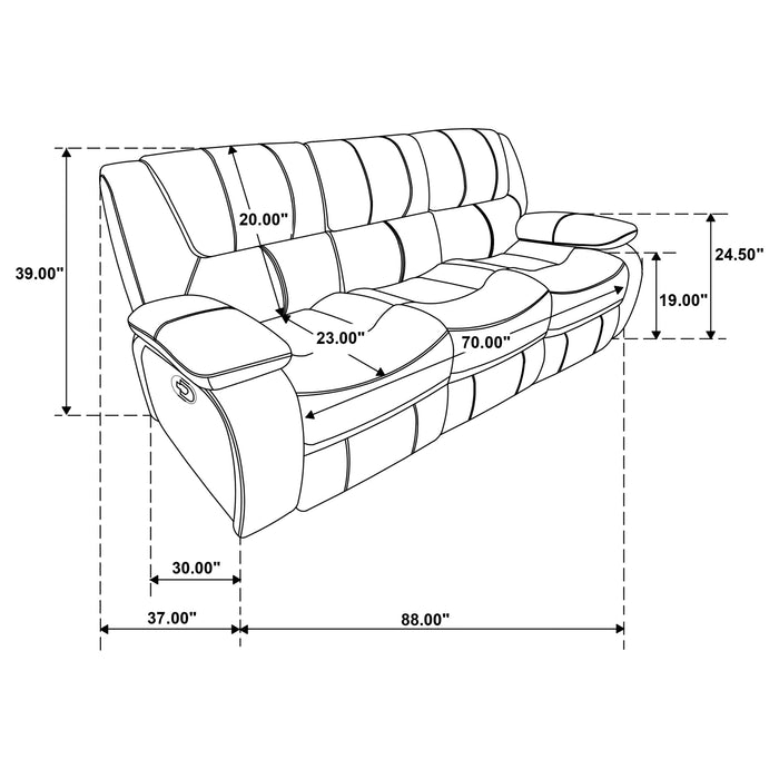 Camila Reclining 3 Pc Set