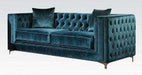 Acme Gillian Loveseat in Dark Teal Velvet 52791 image