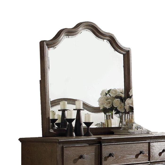 Baudouin Weathered Oak Mirror image