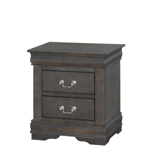 Louis Philippe Dark Gray Nightstand image