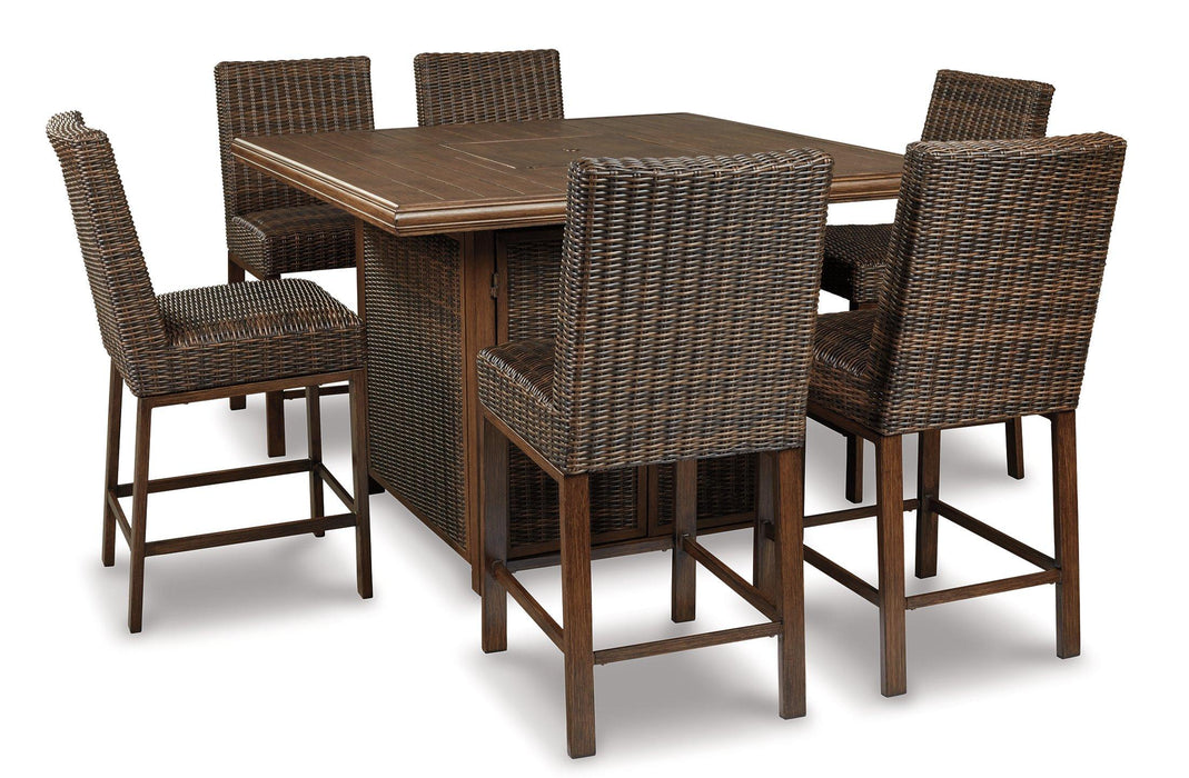 Paradise Trail Outdoor Bar Table Set