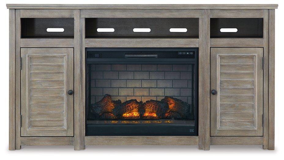 Moreshire 72" TV Stand with Electric Fireplace