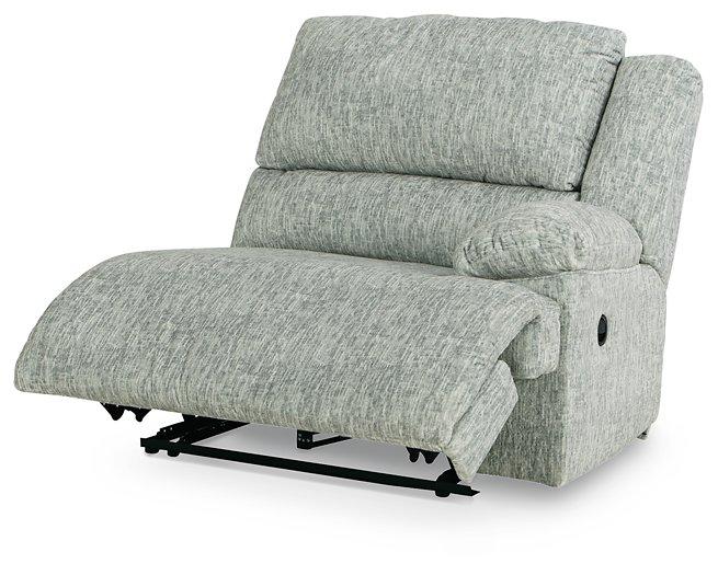 McClelland Reclining Sectional Loveseat with Console