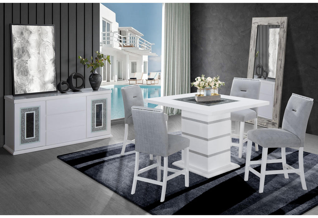 MONACO WHITE BAR TABLE + MONACO BS image