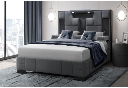 OSCAR DARK GREY 8 QUEEN BED image