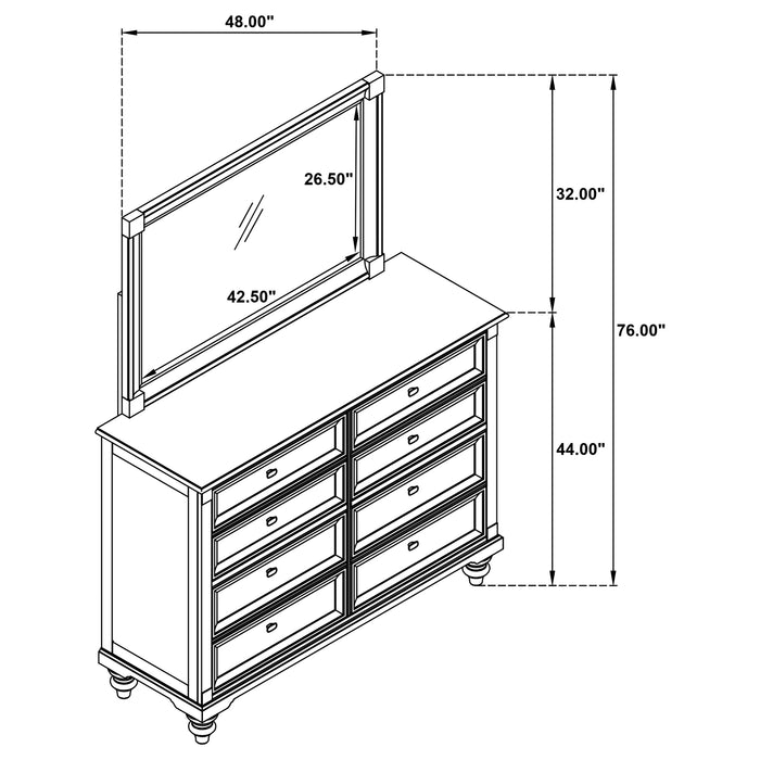 Andover Dresser with Mirror