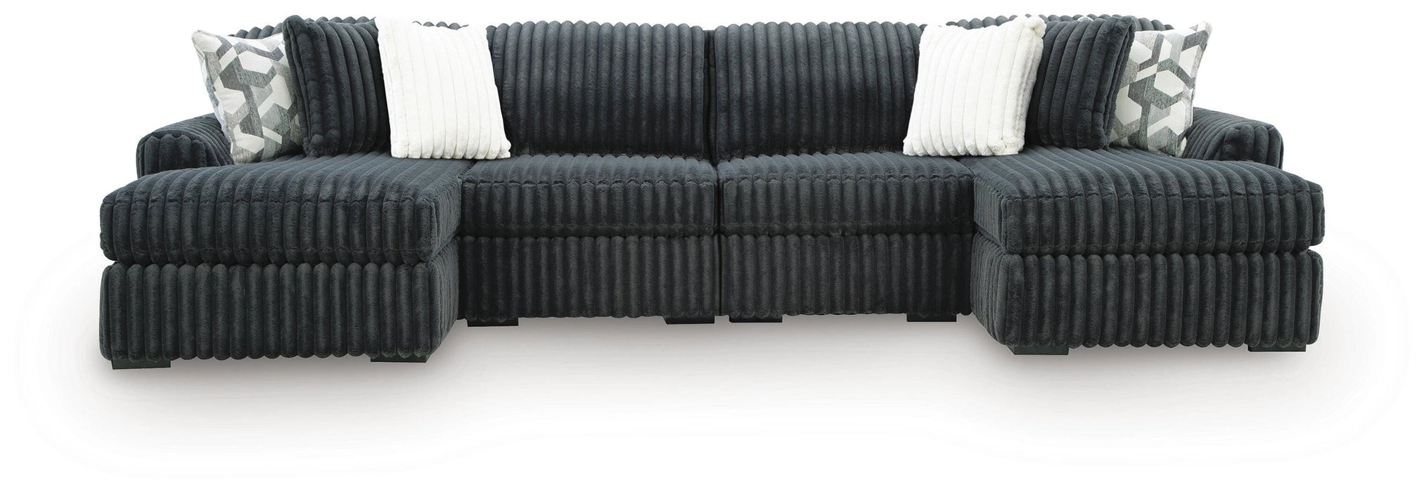 Midnight-Madness Sectional with Chaise