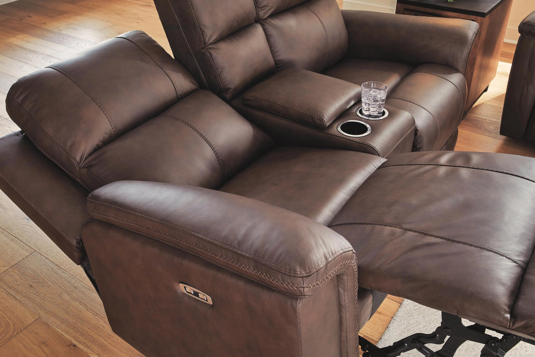 Bleckley Power Reclining Loveseat with Console