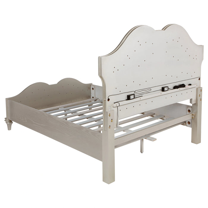 Evangeline Panel Bed with LED Lighting