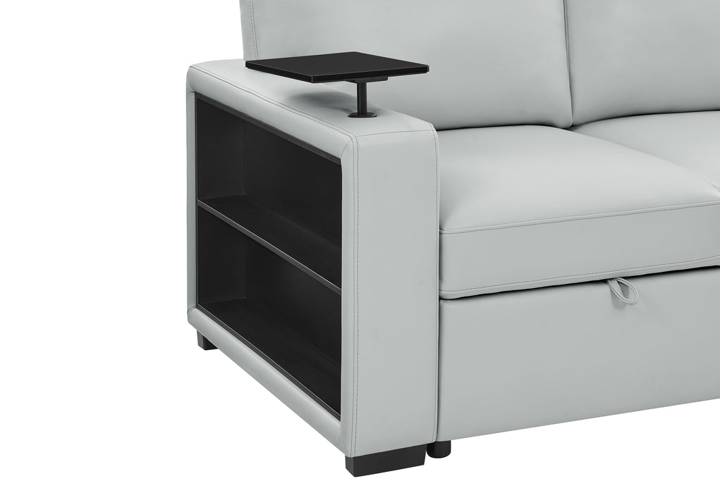 U0212 BLANCHE SILVER PULL OUT SOFA BED